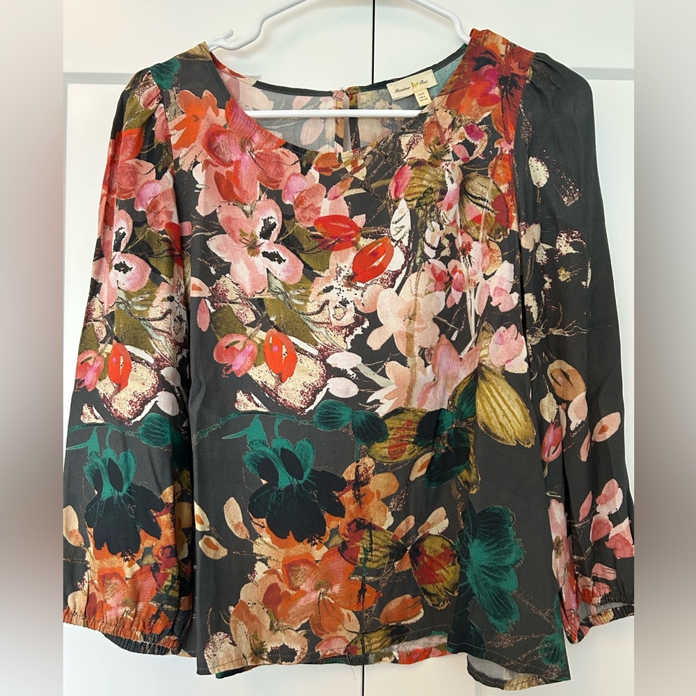 Anthropologie Floral Women's Top
